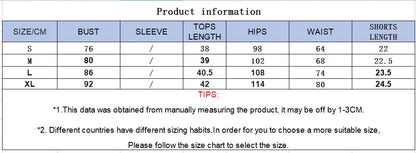 Summer Silk Satin Women's V-Neck Sexy Lace Suspender Pajama Shorts Set Stripes Heart Casual Women's Sleeveless Sexy Pajama Set
