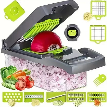 All-in-one Portable Kitchen Vegetable Cutter Shredding Slicer, Carrot Potato Grater Tool, Veggie Fruit Family Kitchen Food Prep