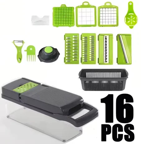 All-in-one Portable Kitchen Vegetable Cutter Shredding Slicer, Carrot Potato Grater Tool, Veggie Fruit Family Kitchen Food Prep