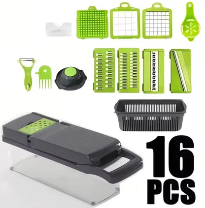 All-in-one Portable Kitchen Vegetable Cutter Shredding Slicer, Carrot Potato Grater Tool, Veggie Fruit Family Kitchen Food Prep