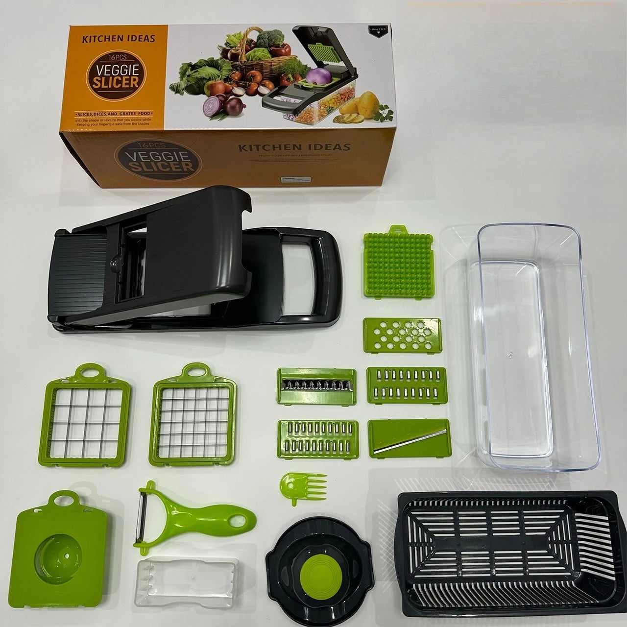 All-in-one Portable Kitchen Vegetable Cutter Shredding Slicer, Carrot Potato Grater Tool, Veggie Fruit Family Kitchen Food Prep